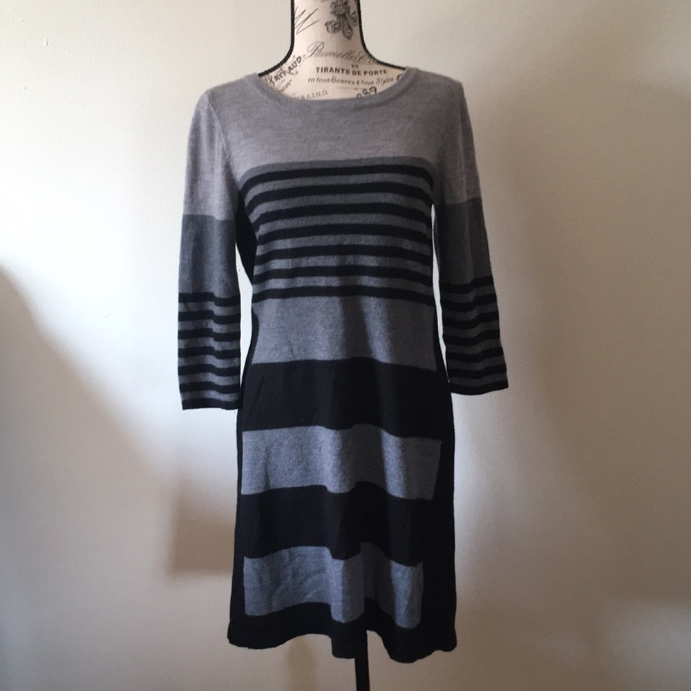 Cynthia Rowley Color Block Stripe Sweater Dress